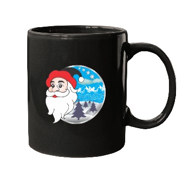 Discover Santa claus logo Mugs