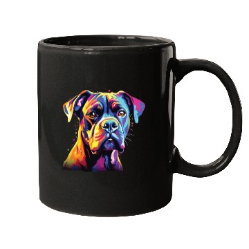 Discover Watercolor Colorful Boxer Mugs