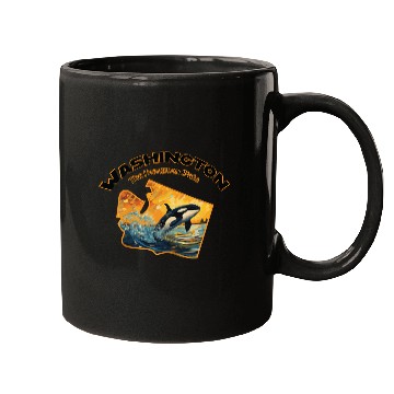 Discover Washington Wildlife - orca Mugs