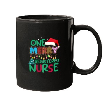 Discover One Merry Registered Nurse Christmas Mugs