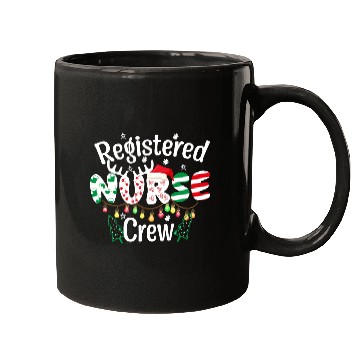 Discover Registered Nurse Crew Christmas day funny Register Mugs