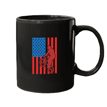 Discover Patriotic BMX Cyclist Mugs