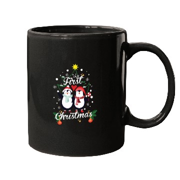 Discover Penguins First Christmas Newborn Mugs