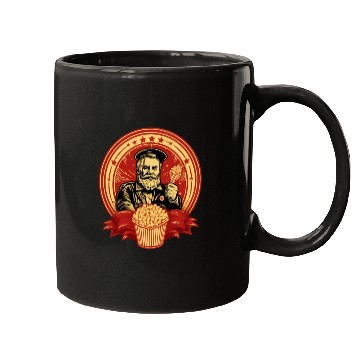 Discover Popcorn Communist Propaganda #1 Mugs