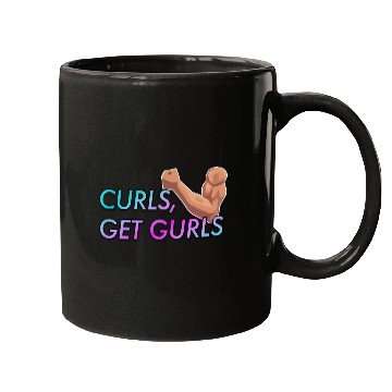 Discover CURLS GET GURLS GYM MUSCLE Mugs