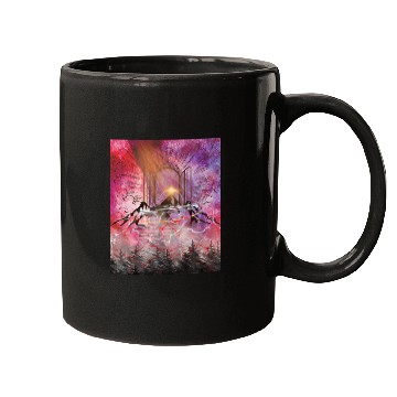 Discover Ascending to Eternity - Sacred Mountain Gateway Mugs