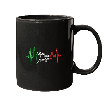 Discover Venice Skyline Italy Heartbeat Italia Love Venezia Mugs