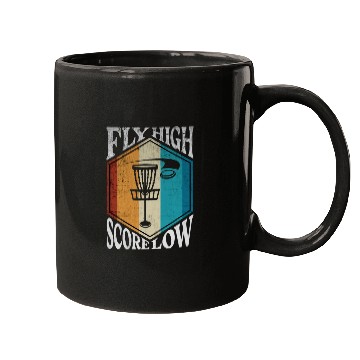 Discover Fly high score low - funny disc golf design Mugs