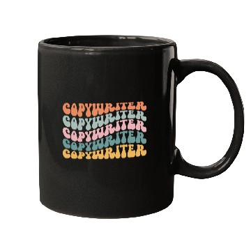Discover Copywriter Copywriter Wordsmith Groovy Vintage Mugs