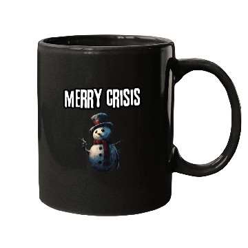 Discover merry crisis, snowman, humorous, merry christmas Mugs