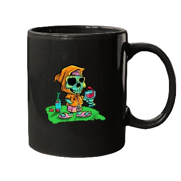 Discover Death of thirst. Thirsty skeleton. Mugs