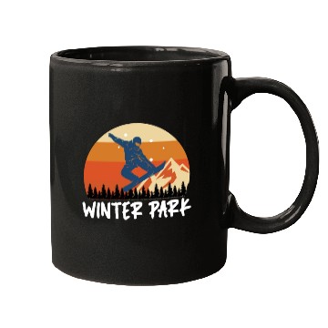 Discover Winterpark Snowboarding Freestyle Snowboarder Mugs