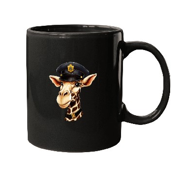 Discover Police giraffe Mugs