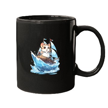 Discover Ice Sailing Hamster Ice Sailor Ice Boating Mugs
