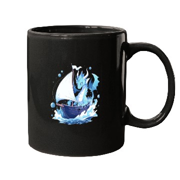Discover Ice Sailing Dragon Ice Sailor Ice Boating Yachting Mugs
