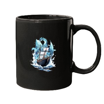 Discover Ice Sailing Dragon Ice Sailor Ice Boating Yachting Mugs