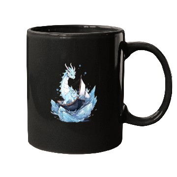 Discover Ice Sailing Dragon Ice Sailor Ice Boating Yachting Mugs