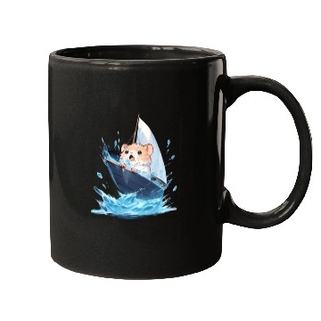 Discover Ice Sailing Hamster Ice Sailor Ice Boating Mugs