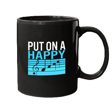 Discover Music Teacher Mugs, Put On A Happy Mugs, Gift For