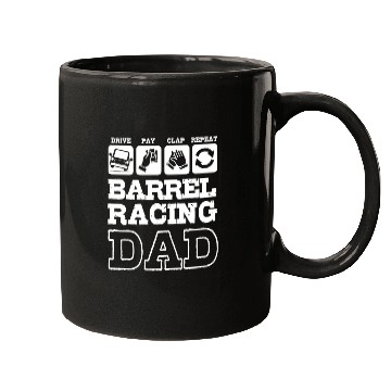 Discover Funny Fathers Day Western Barrel Racing Dad Mugs