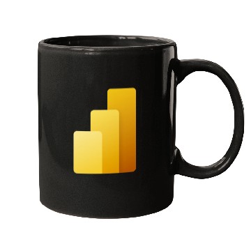 Discover Power BI Logo, business intelligence software Mugs