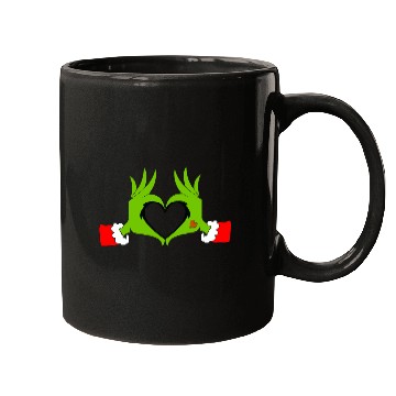 Discover Heart Hands Graphic Christmas Mugs
