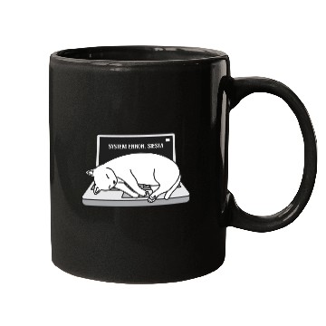 Discover System Error. Siesta - Sleeping Cat Programmer Mugs