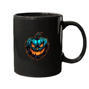 Discover Spooky Colorful Halloween Pumpkin Mugs