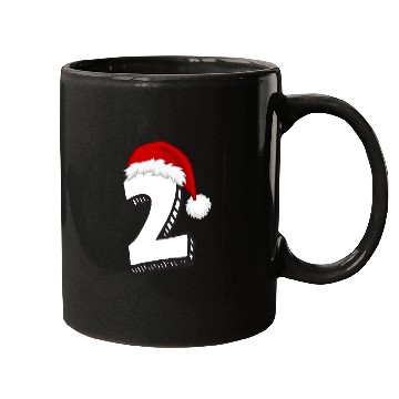 Discover Number 2 Second Birthday - Christmas Two Mugs
