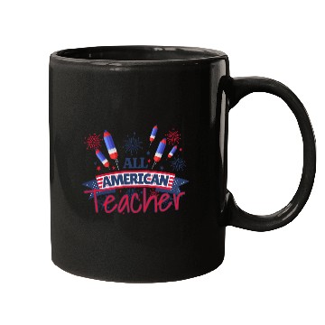 Discover All American Teacher. Patriotic Teacher Mugs