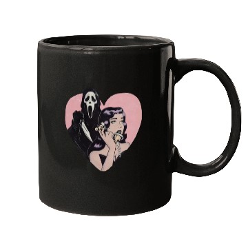 Discover ghostface phone call love heart Mugs