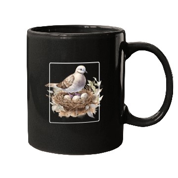 Discover Quail Bird With Eggs Mugs