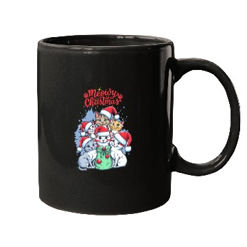 Discover Meowy Christmas Mugs, Cat Lover Mugs, Christmas
