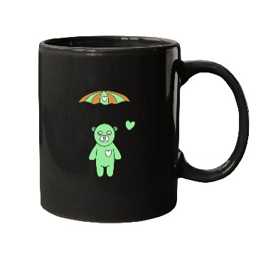 Discover Teddy Bear - The Green Skydiver Mugs