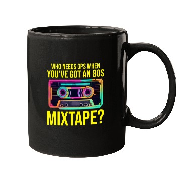 Discover Neon '80s Cassette Tape: Nostalgic Retro Vibes Mugs