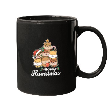 Discover Hamster Christmas Tree merry Hamstmas Mugs