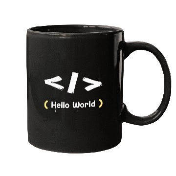 Discover hello world white Mugs