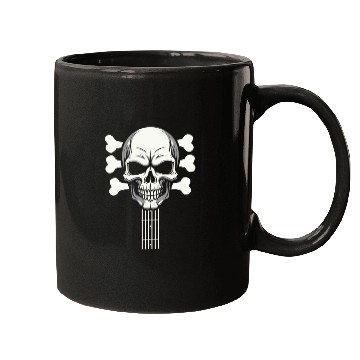 Discover Electric Guitar Skull Guitar Head Mugs