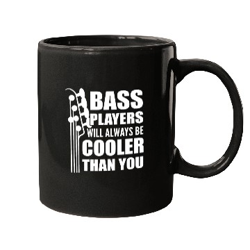 Discover Funny Bass Guitar Player Instrumentalist Mugs
