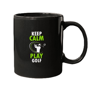 Discover KEEP CALM PLAY GOLF Mugs