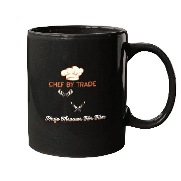 Discover Chef By Trade Knife Thrower for Fun Mugs