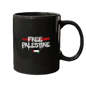 Discover graffiti free palestine Mugs