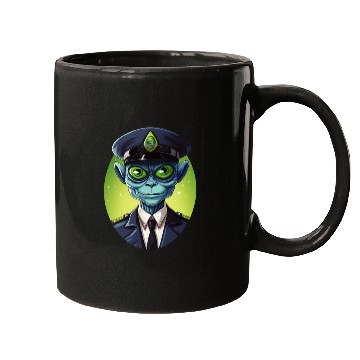 Discover Alien policeman Mugs