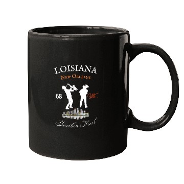 Discover Louisiana New Orleans Bourbon street Mugs