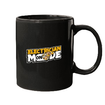 Discover Electrician Mode On Wiremen Powerline Technician Mugs