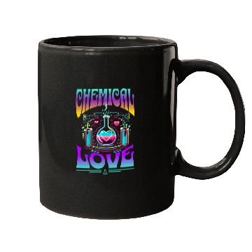 Discover Chemical Love Retro Heart Mugs