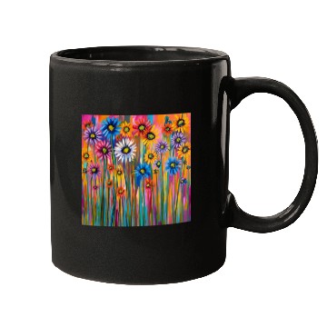 Discover Wildflowers graffiti Mugs