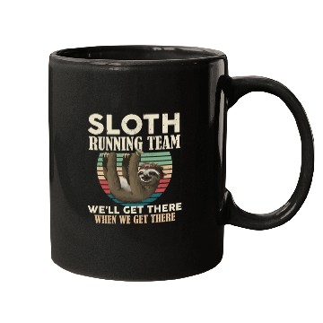 Discover Sloth Running Team We'll Get There Sloth Mugs