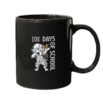 Discover Dabbing 101 Days School Dalmatian Student Teacher Mugs