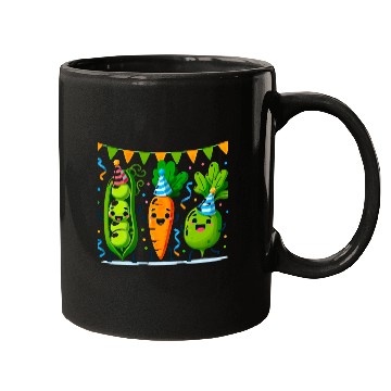 Discover Festive Vegetable Party Fun for a Vegetable eater Mugs